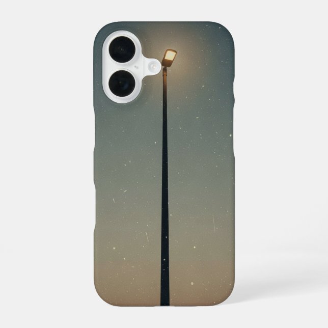 Antike Straßenlaternenstange iPhone 16 Hülle (Rückseite)