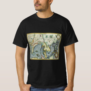 Antike Südostasienkarte von Mercator / Hondius T-Shirt