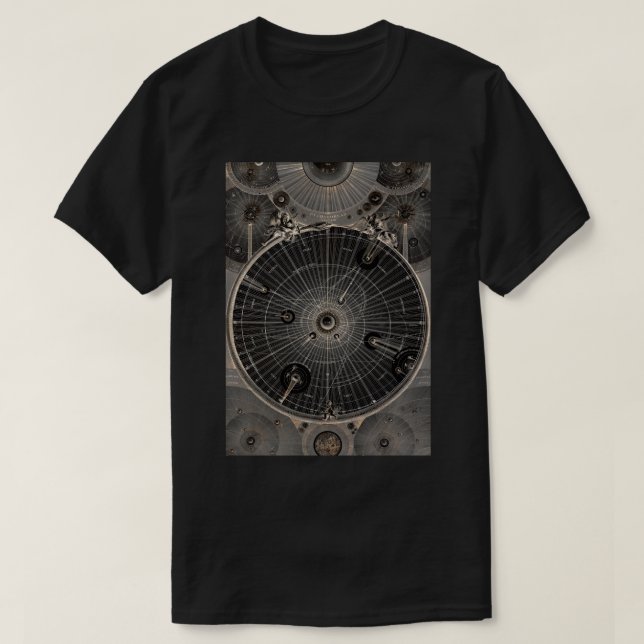 Antike Synopsis des Universums Pythagoras Celest T-Shirt (Design vorne)
