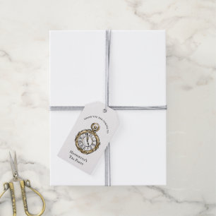 Antike Taschenuhr Whimsical Geburtstags-Geschenkan Geschenkanhänger