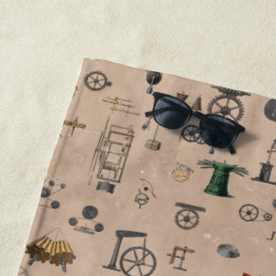 Antike technische mechanische Wissenschaft Strandtuch