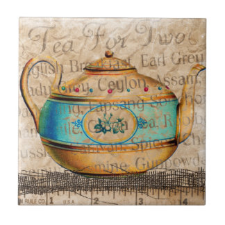 Antike Teekanne Fliese