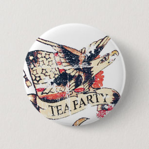 Antike-Teeparty-Knopf Button