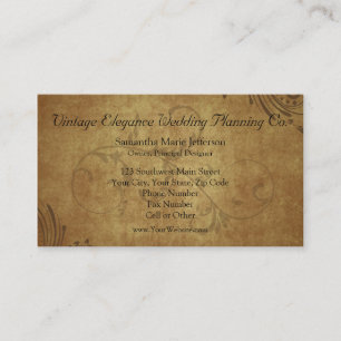 Antike Teeständer-Swirls Visitenkarten im Vintage- Visitenkarte