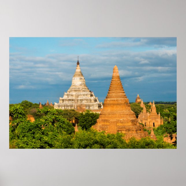 Antike Tempel und Pagoden | Bagan Poster (Vorne)