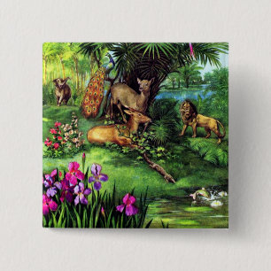 Antike Tiere Button