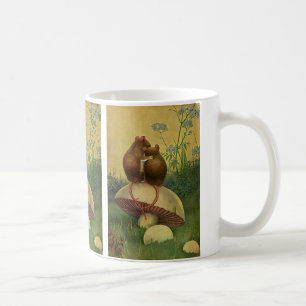 Antike Tiere, Liebe und Romantik Feldmäuse Tasse