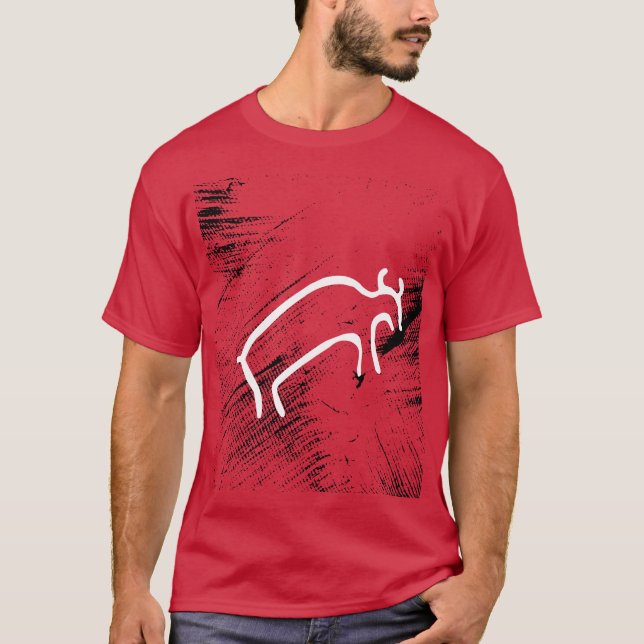 Antike Tiere - prähistorische Bullen T-Shirt (Vorderseite)