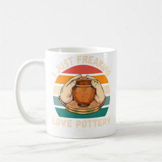 Antike Töpferei Ich liebe Töpferei einfach Töpfere Kaffeetasse