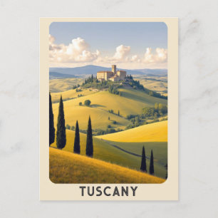 Antike Toskana Italien Villa Landschaft Reise Postkarte