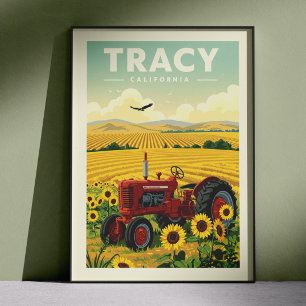Antike Tracy Kalifornien Poster