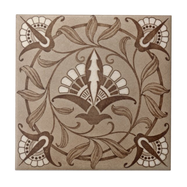 Antike Transferware der Wiedergabe-VT0003 Fliese (Vorderseite)