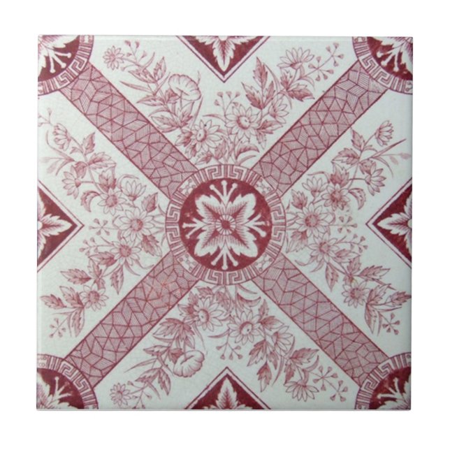 Antike Transferware der Wiedergabe-VT0040 Fliese (Vorderseite)