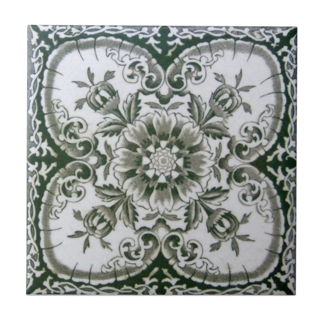 Antike Transferware der Wiedergabe-VT0047 Fliese (Vorderseite)