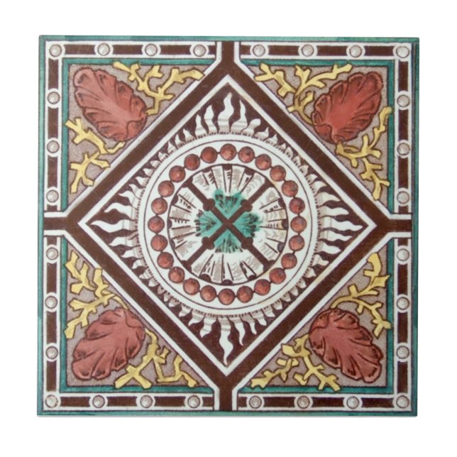 Antike Transferware der Wiedergabe-VT0057 Fliese (Vorderseite)