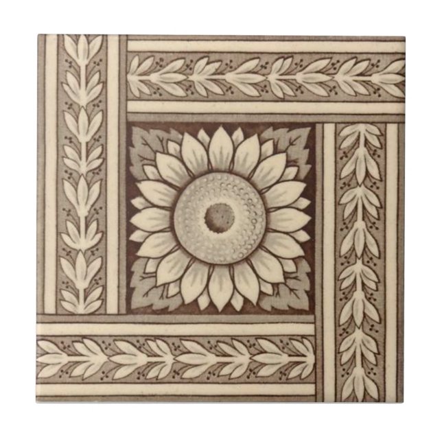 Antike Transferware der Wiedergabe-VT0074 Fliese (Vorderseite)