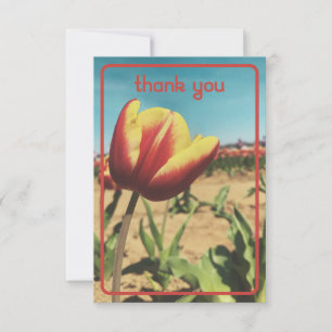 Antike Tulpen-Garten-Dankeskarten Dankeskarte