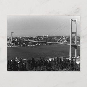 Antike Türkei Istanbul Bosporus Brücke Postkarte