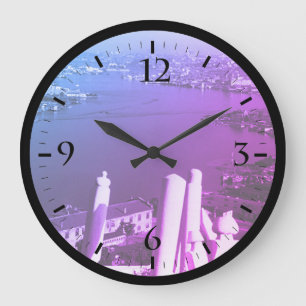 Antike Türkei Istanbul Goldenes Horn Groß Cl Große Wanduhr