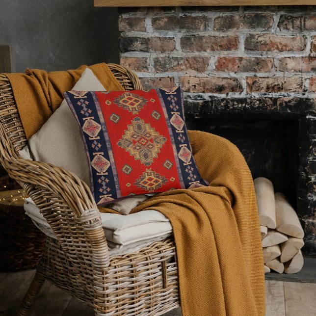 Antike türkische Kilim Tepet Rug Kissen (Von Creator hochgeladen)