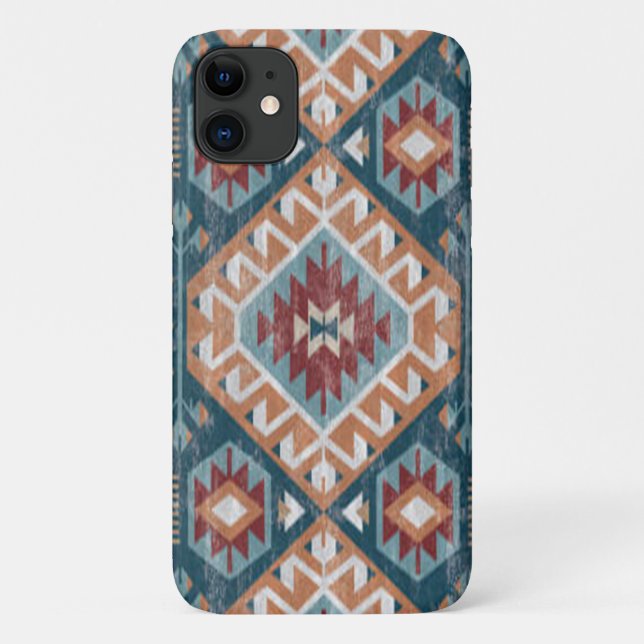 Antike türkische Rug Tepet Kilim Kabristan Case-Mate iPhone Hülle (Rückseite)