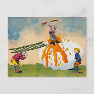 Antike ungewöhnliche Osterpostkarte Postkarte