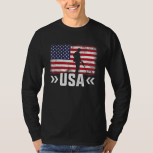Antike USA-Flagge Metalldetektor-Suche T-Shirt