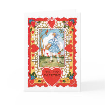 Antike Valentinstagskarte