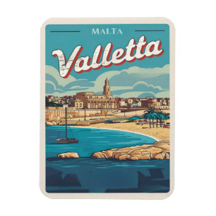 Antike Valletta, Malta Reiseandenken und Geschenke Magnet