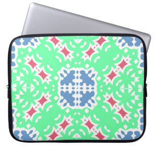 Antike verzierte Fliesen talavera mexico. Set der Laptopschutzhülle