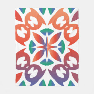 Antike verzierte Fliesen Talavera Mexiko. Geometri Fleecedecke