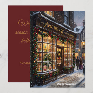 Antike viktorianische Apotheke Weihnachten