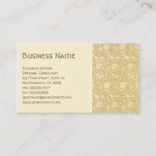 Antike viktorianische Blumen von William Morris Visitenkarte