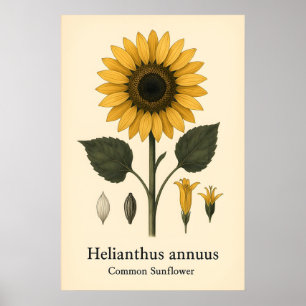 Antike viktorianische botanische Illustration aus  Poster
