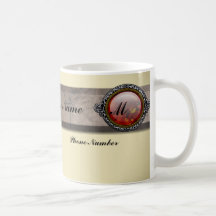 Antike viktorianische Brosche Monogramm