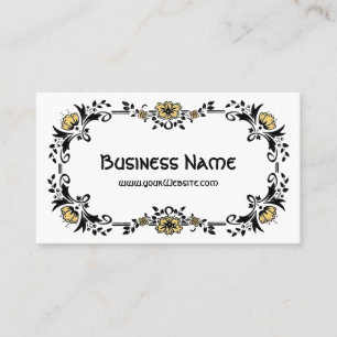 Antike Viktorianische dekorative Blumenblumen Visitenkarte