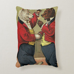 Antike viktorianische glückliche, fröhliche, tanze dekokissen
