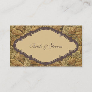 Antike Viktorianische Herbstreben Begleitkarte