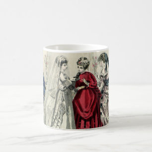Antike viktorianische Hochzeitsgesellschaft Brautp Tasse