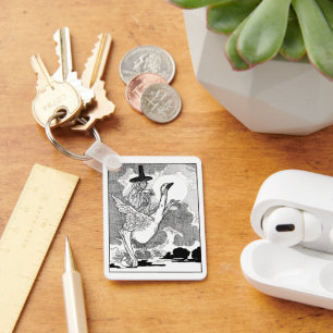 Antike viktorianische Mother Goose von Charles Rob Schlüsselanhänger