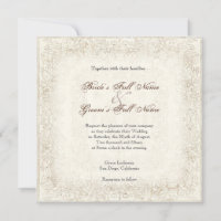 Antike Viktorianische Rose Einladung Hochzeit