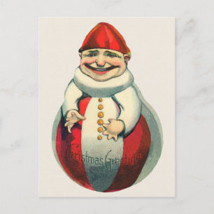 Antike viktorianische seltsame Weihnachtspostkarte Postkarte