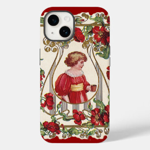 Antike viktorianische Valentinstag-Kinder mit Rose Case-Mate iPhone 14 Hülle