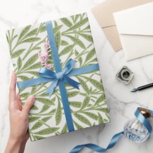 Antike viktorianische Weidenblätter von William Mo Geschenkpapier