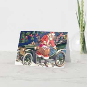 Antike viktorianische Weihnachtskarte Feiertagskarte