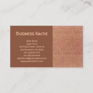 Antike viktorianische William-Morris-Blumendamaske Visitenkarte