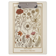 Antike Vintage Botanische Mohn Farn Klipp Klammer