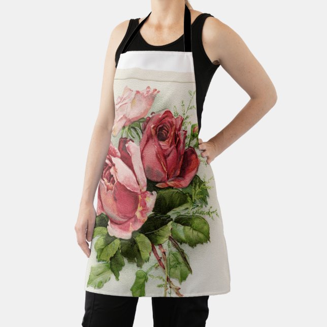 Antike Vintage florale Rose Schürze (InSitu)