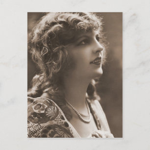 Antike Vintage-Fotografien Porträts von Flappern Postkarte