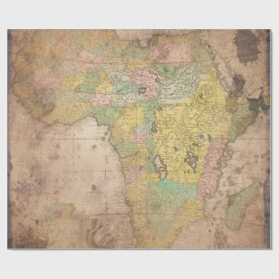 Antike Vintage Karte Geschenkpapier